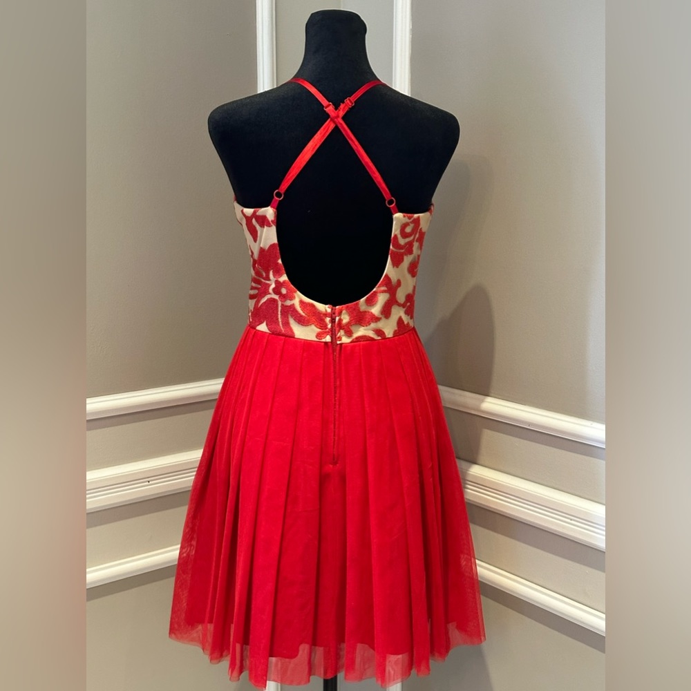 VALENTINE’S DAY - Nights by Teeze Me Women's Red Cocktail / Party Dress - size 9 - Picture 5 of 14